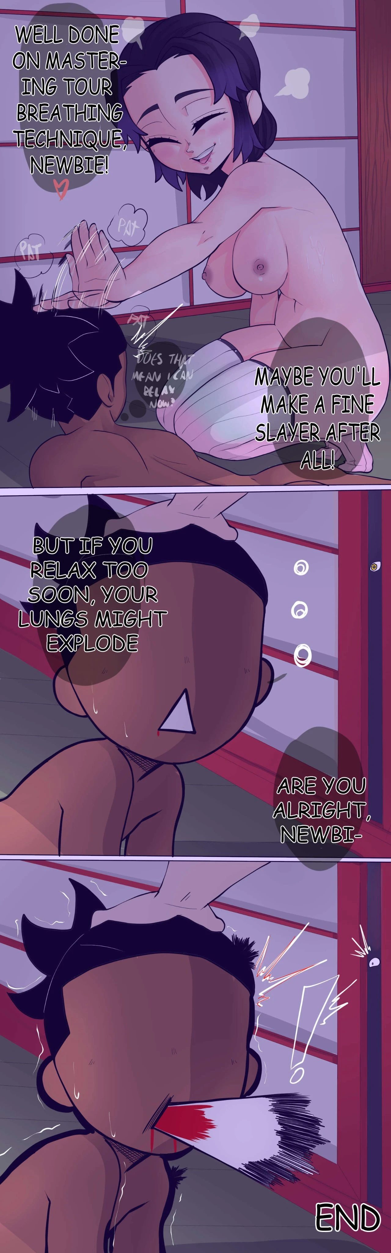 Shinobu X Newbie porn comic picture 14