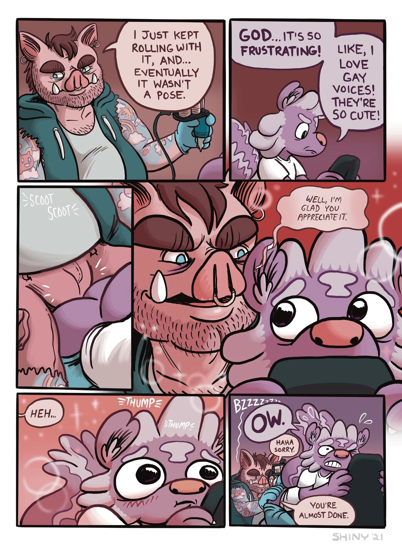 Shiny Gets Inked porn comic picture 5