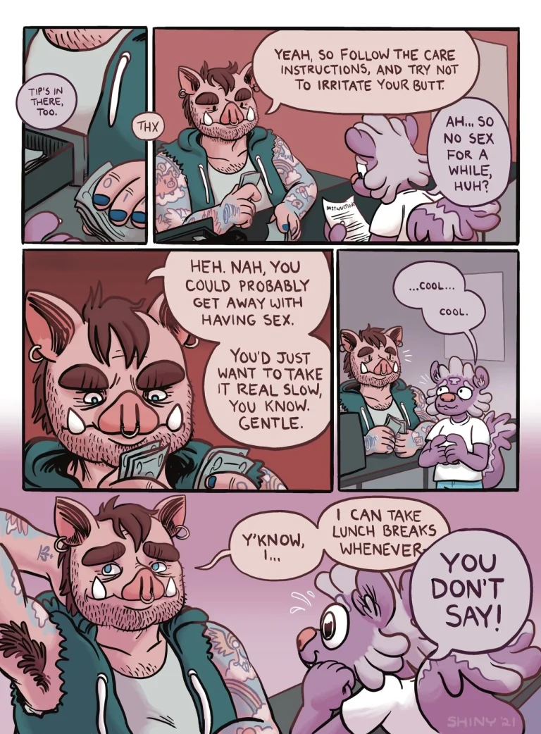 Shiny Gets Inked porn comic picture 7
