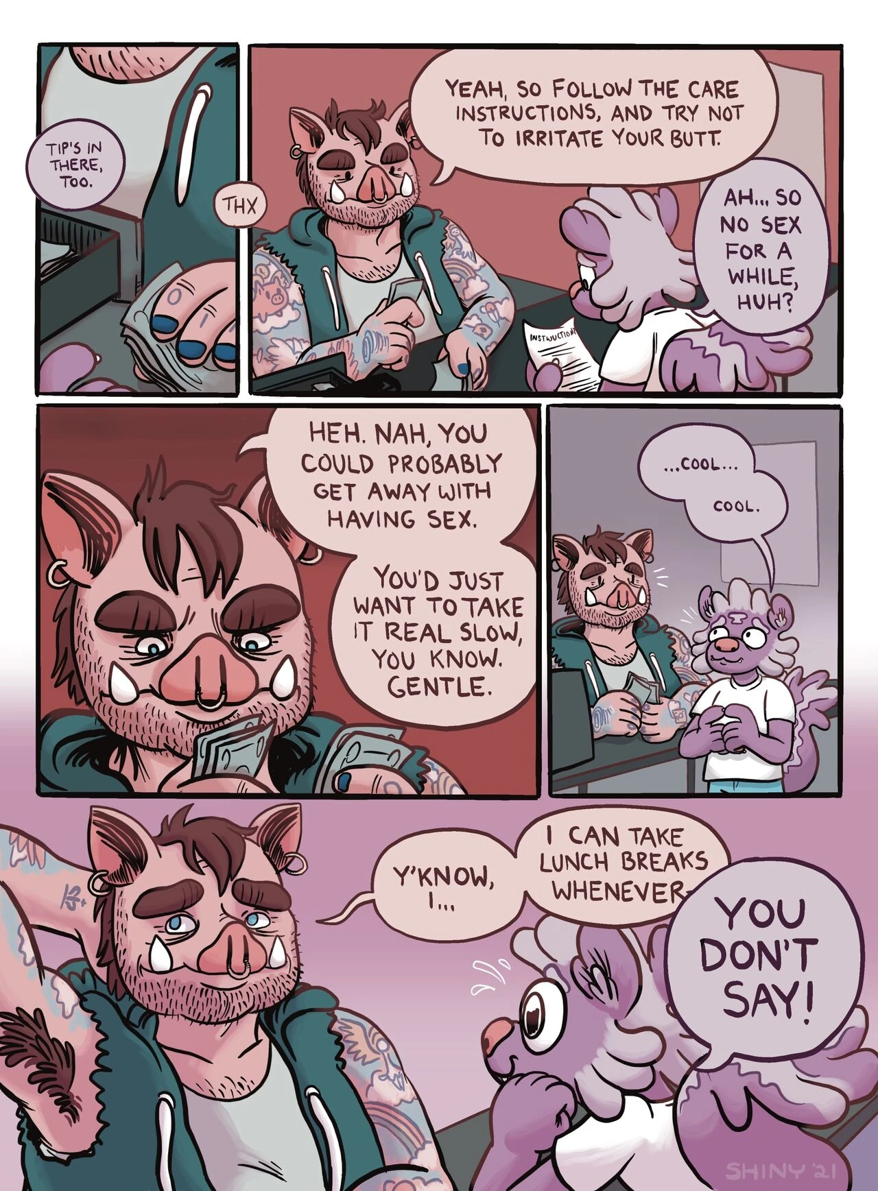 Shiny Gets Inked porn comic picture 7