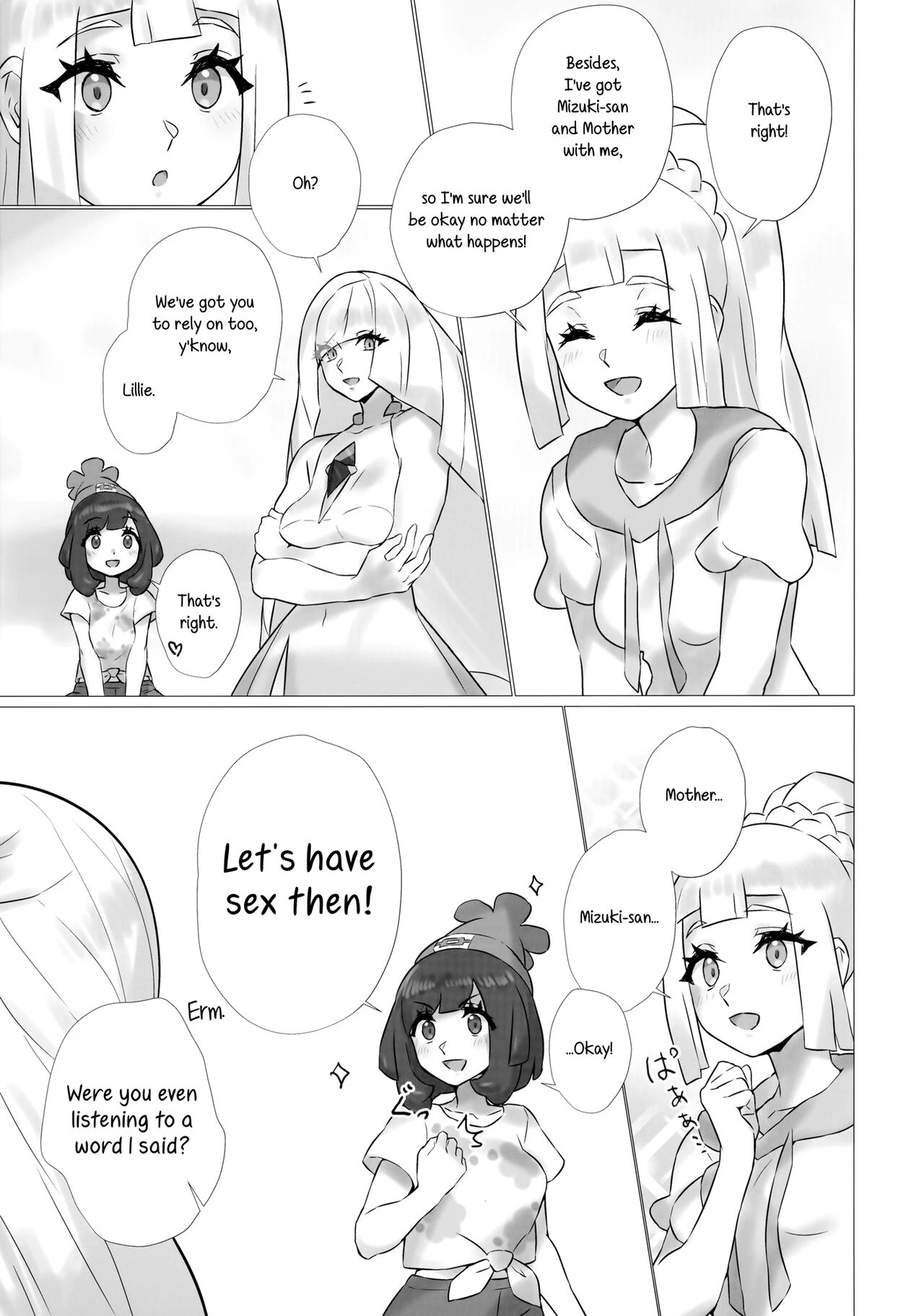 ShinyMoon x WhiteLily porn comic picture 4