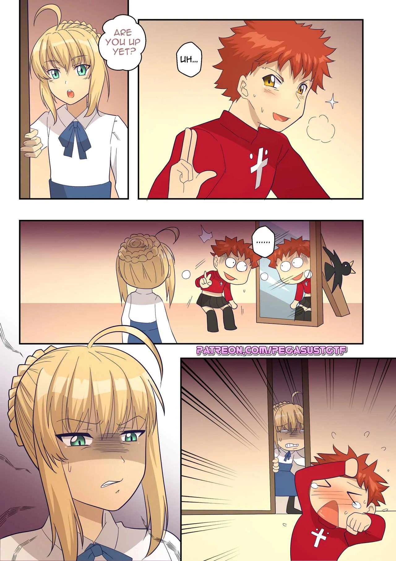 Shirou into Rin porn comic picture 9