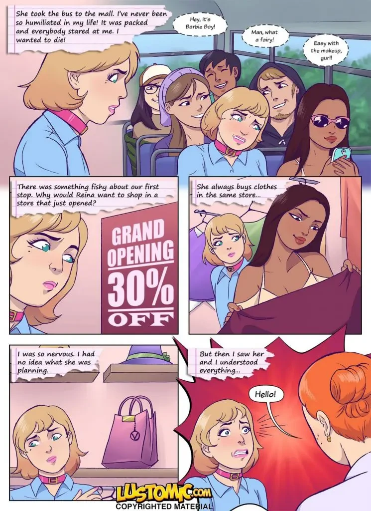 Shopping With Reina porn comic picture 4