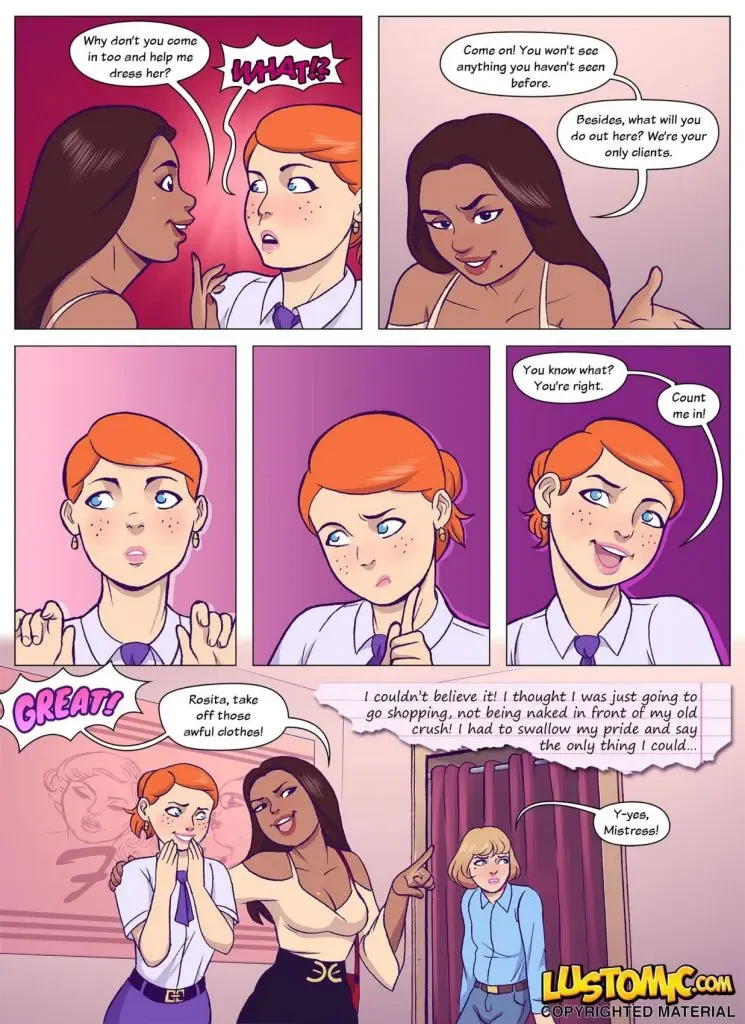 Shopping With Reina porn comic picture 7