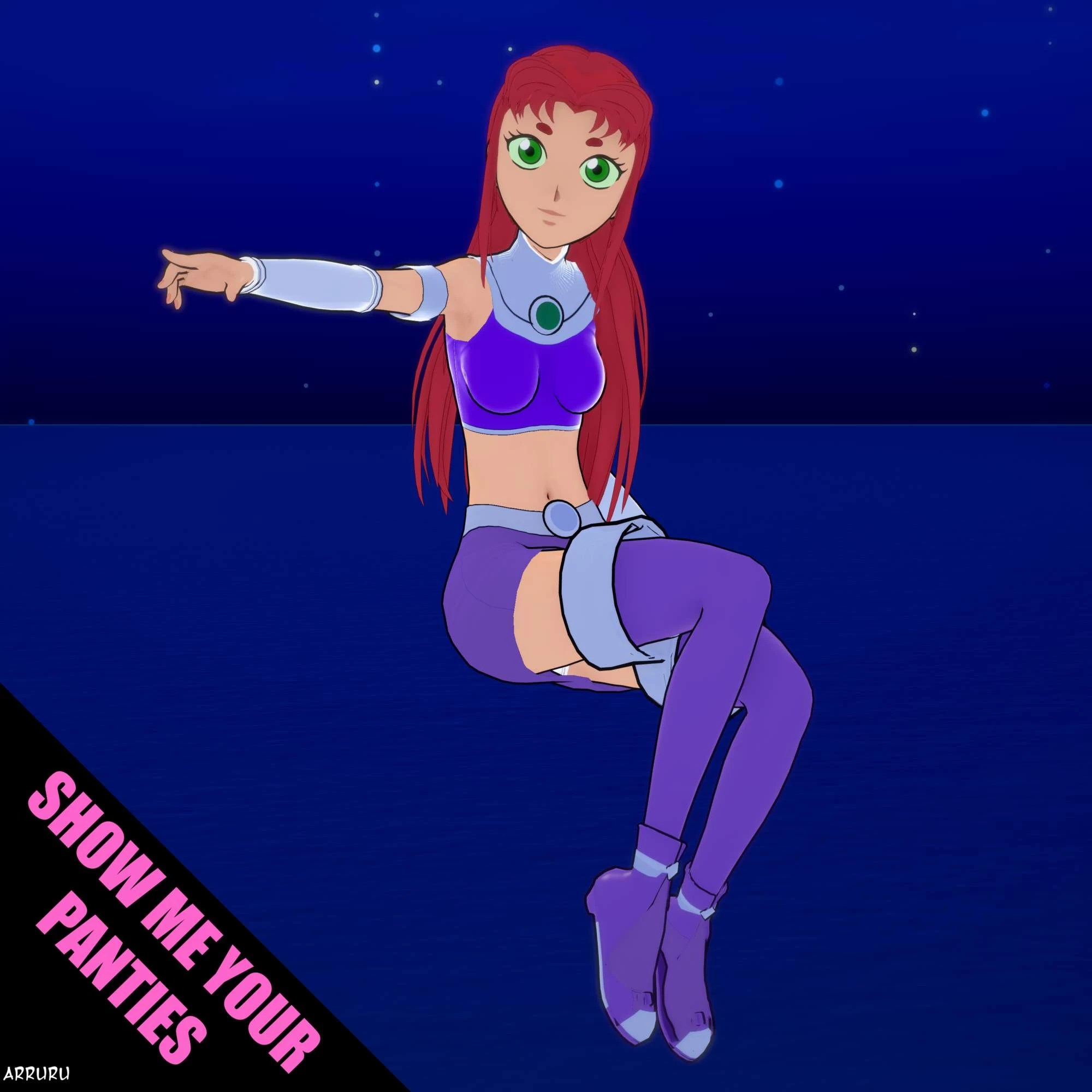 Show Me Your Panties 2 - Starfire porn comic picture 1