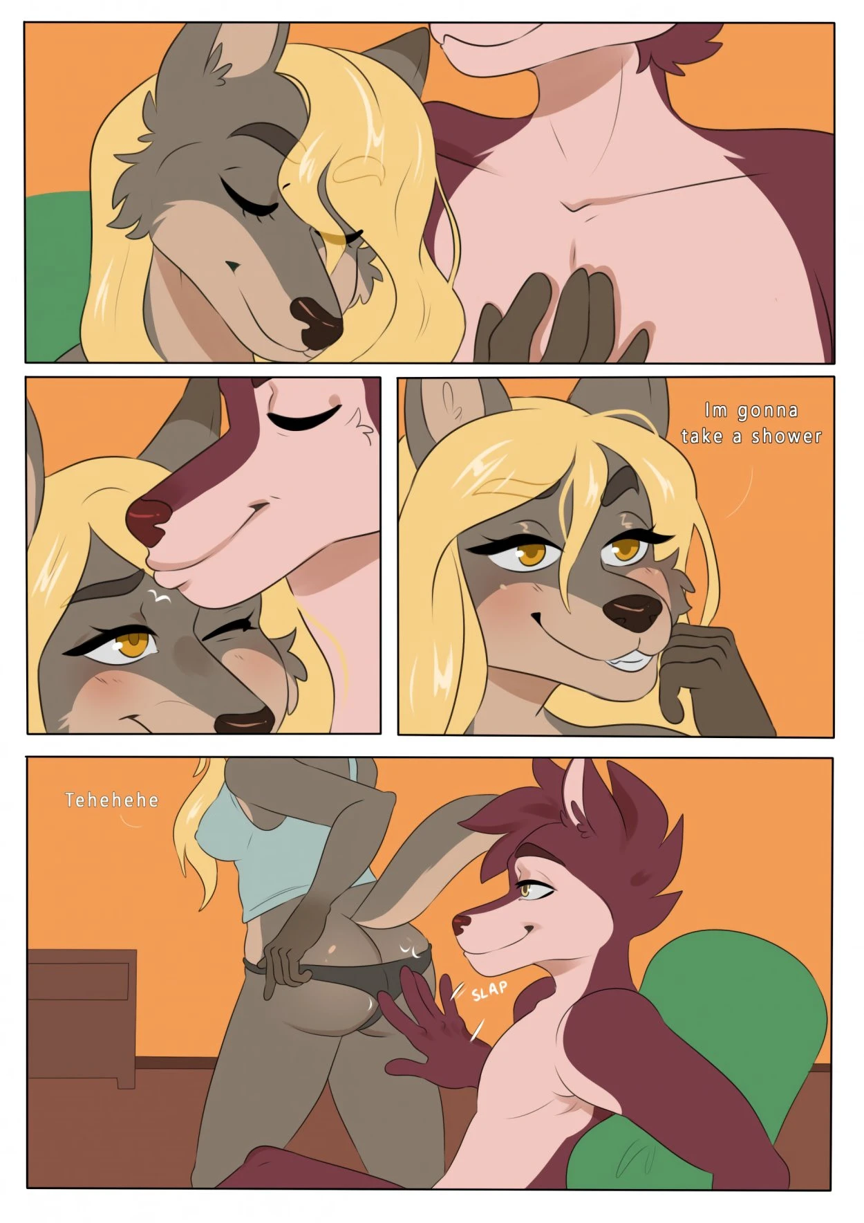 Shower fun porn comic picture 1