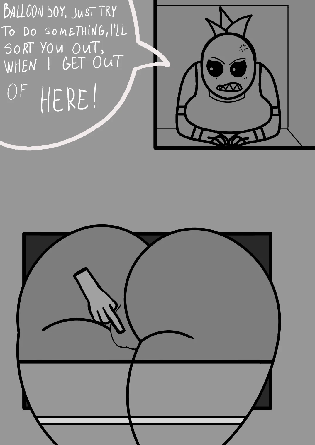 [silentdude01] Toy Chica stuck porn comic picture 4