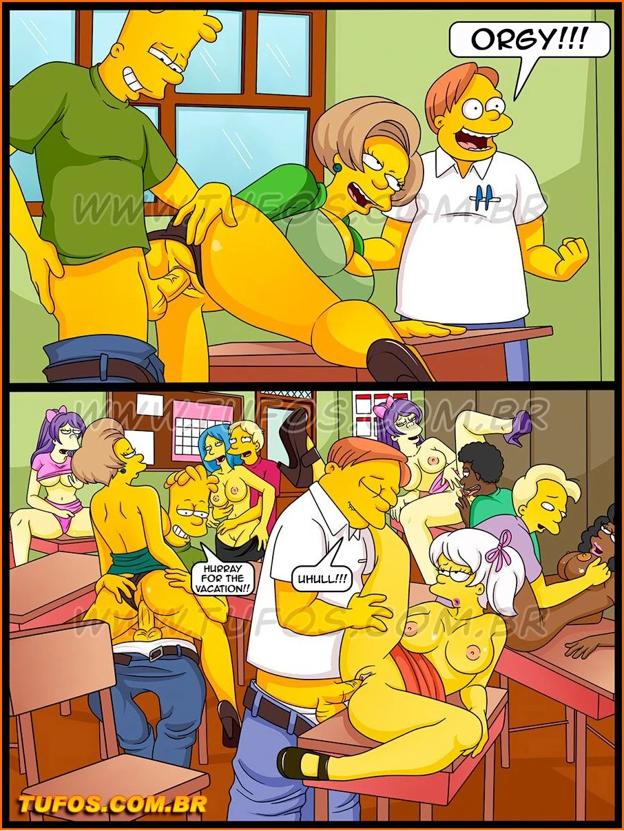 Simpsons 28 - Vacation at Camp Krusty porn comic picture 4