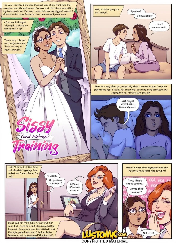 Sissy Mistress Training porn comic picture 1