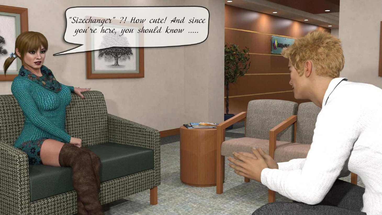 Size changer porn comic picture 5