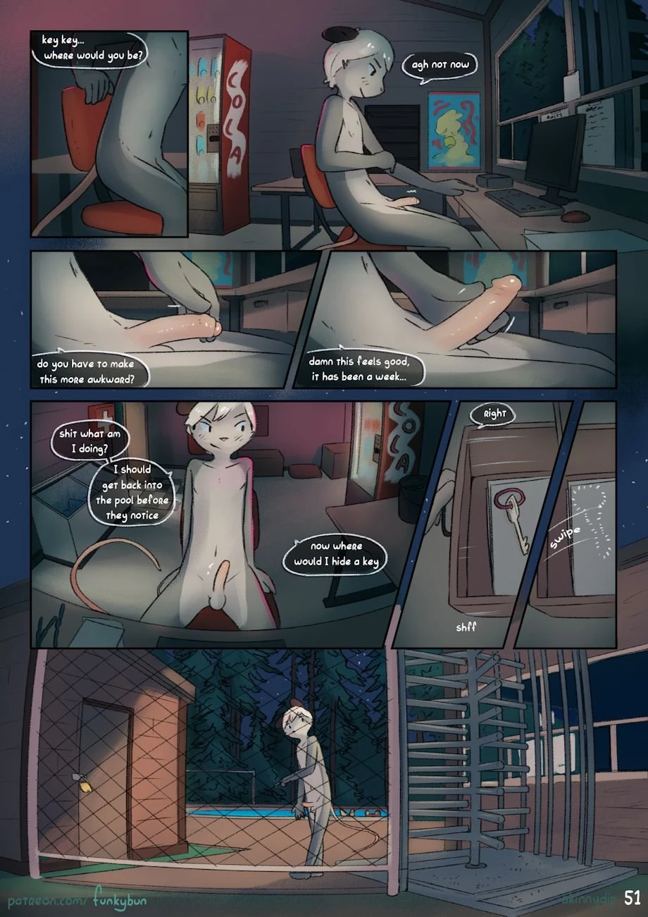 Skinny-dip porn comic picture 52