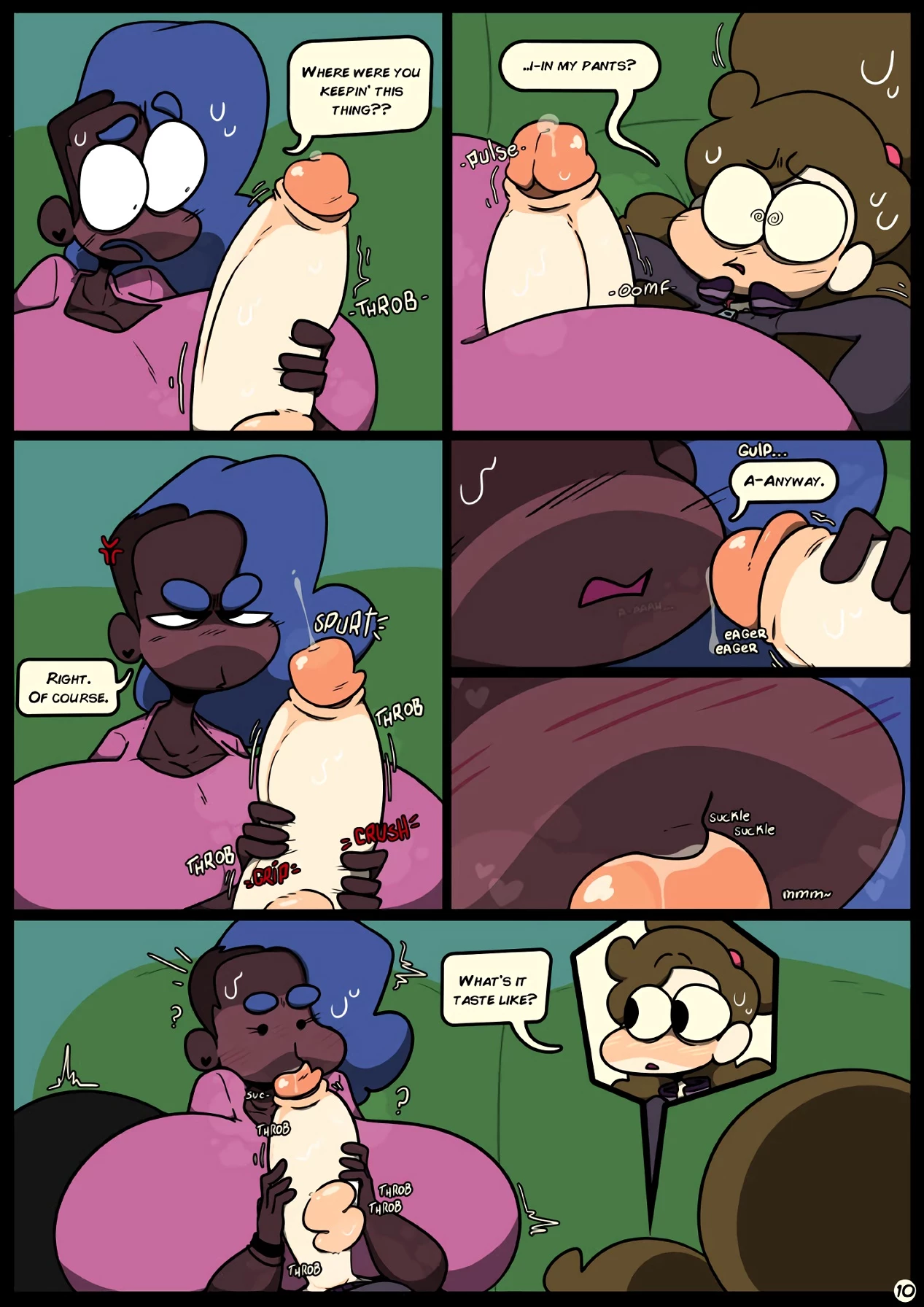 Slapsticky together. Strangers in the night porn comic picture 12