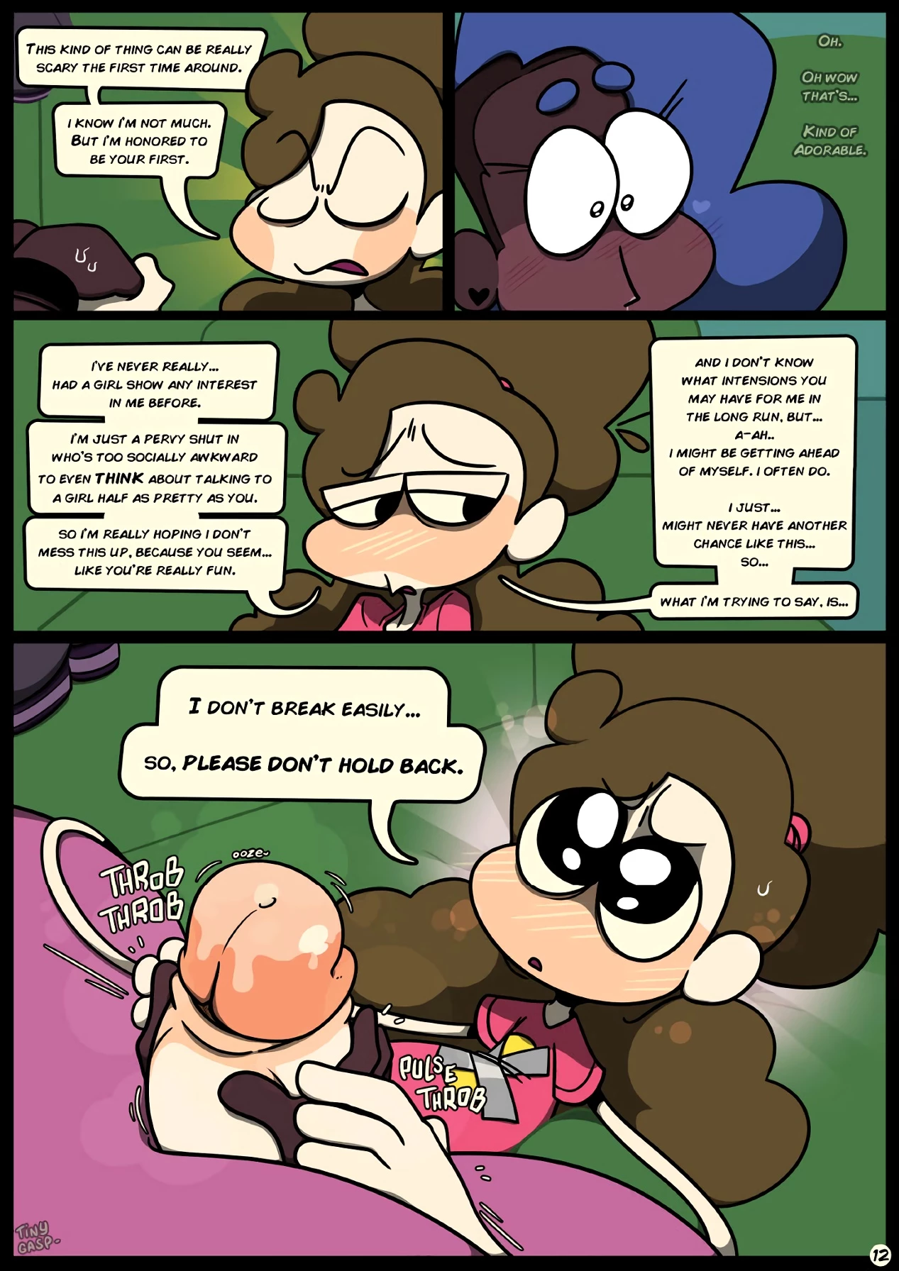 Slapsticky together. Strangers in the night porn comic picture 14