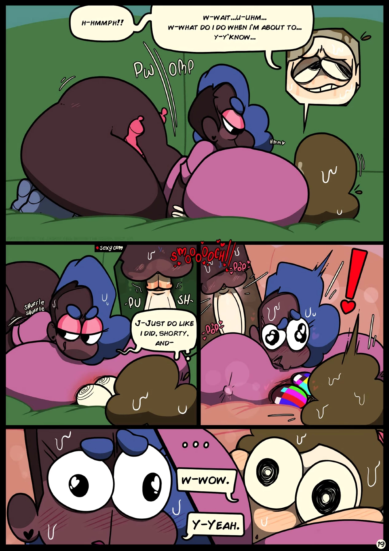 Slapsticky together. Strangers in the night porn comic picture 21