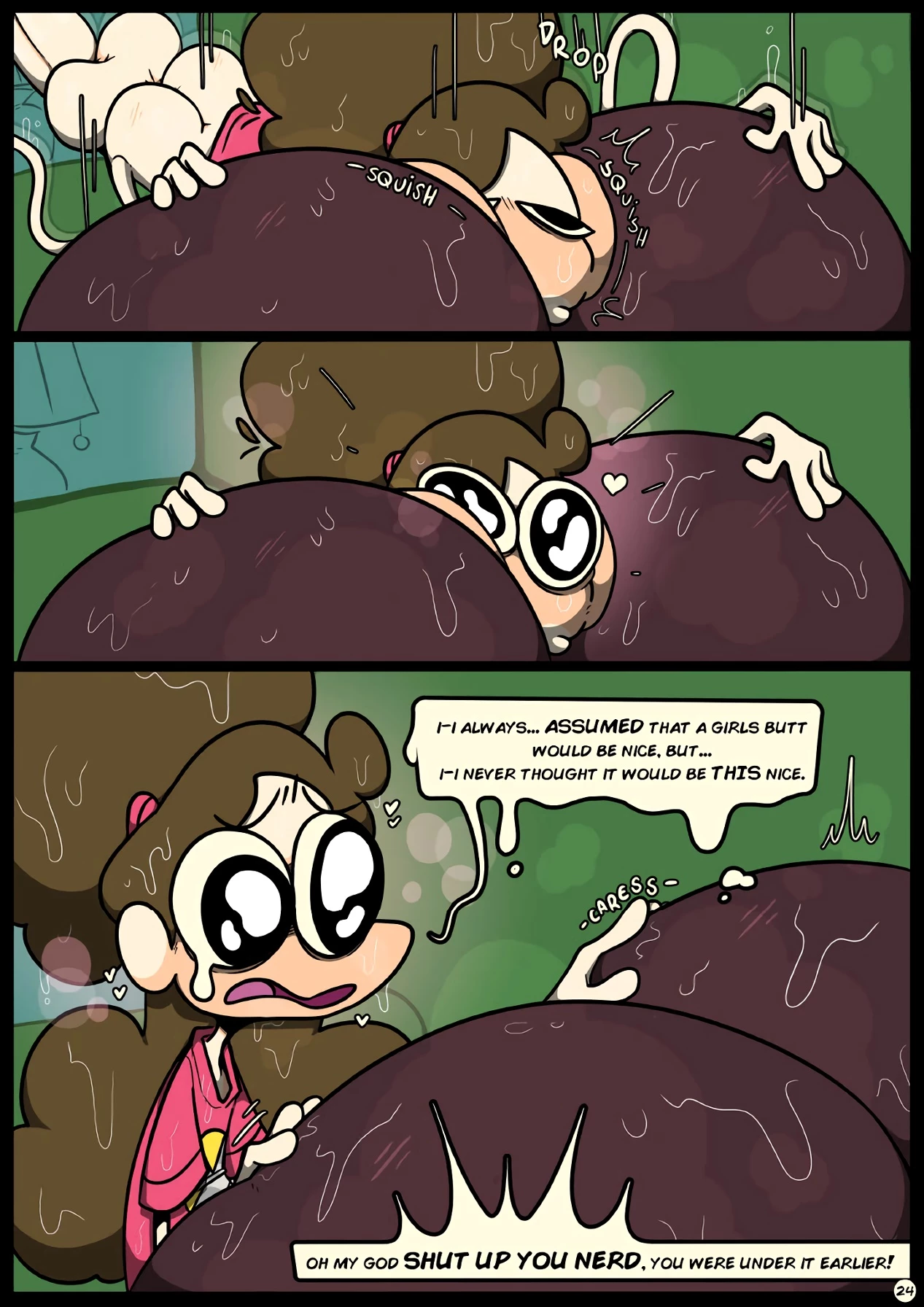 Slapsticky together. Strangers in the night porn comic picture 26