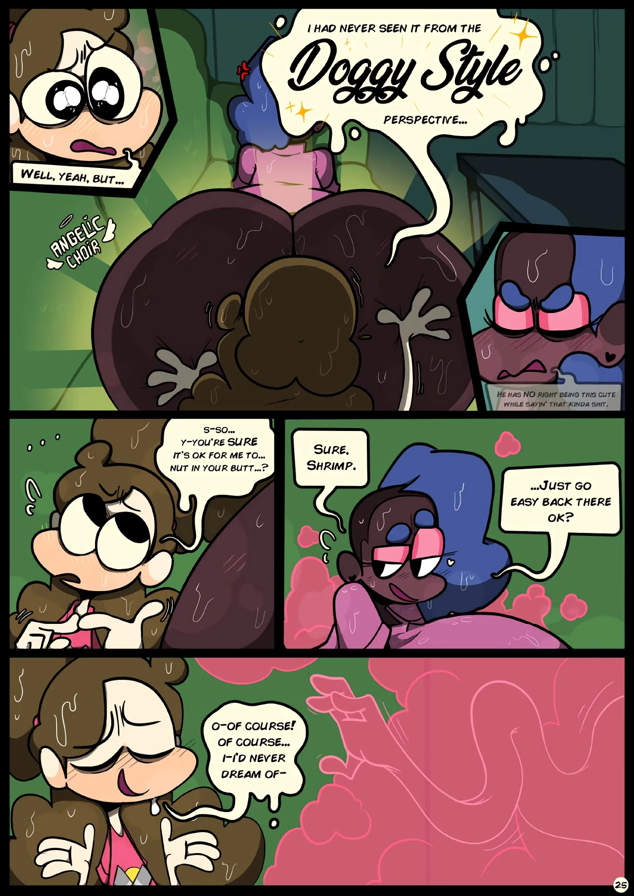 Slapsticky together. Strangers in the night porn comic picture 27