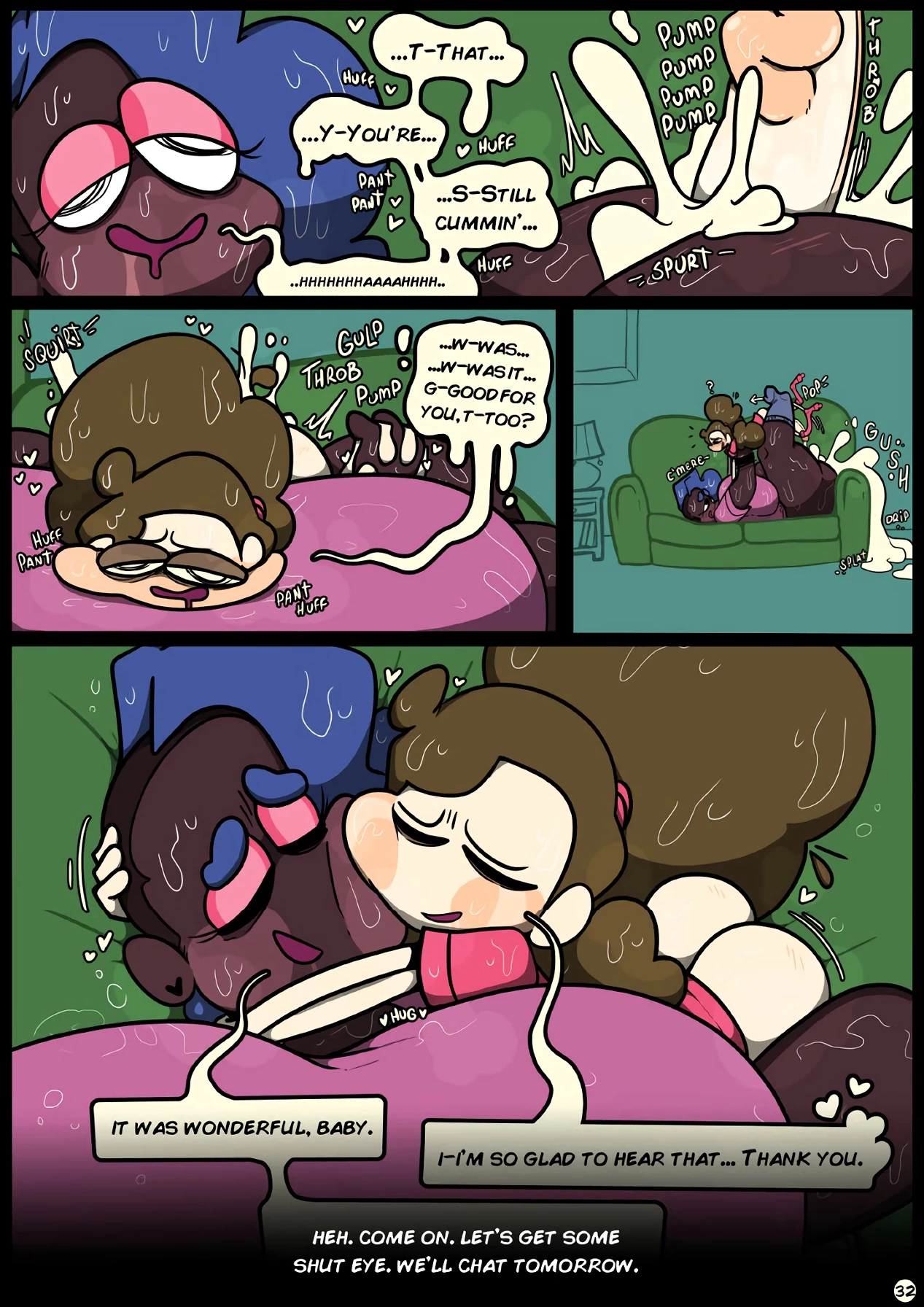 Slapsticky together. Strangers in the night porn comic picture 34