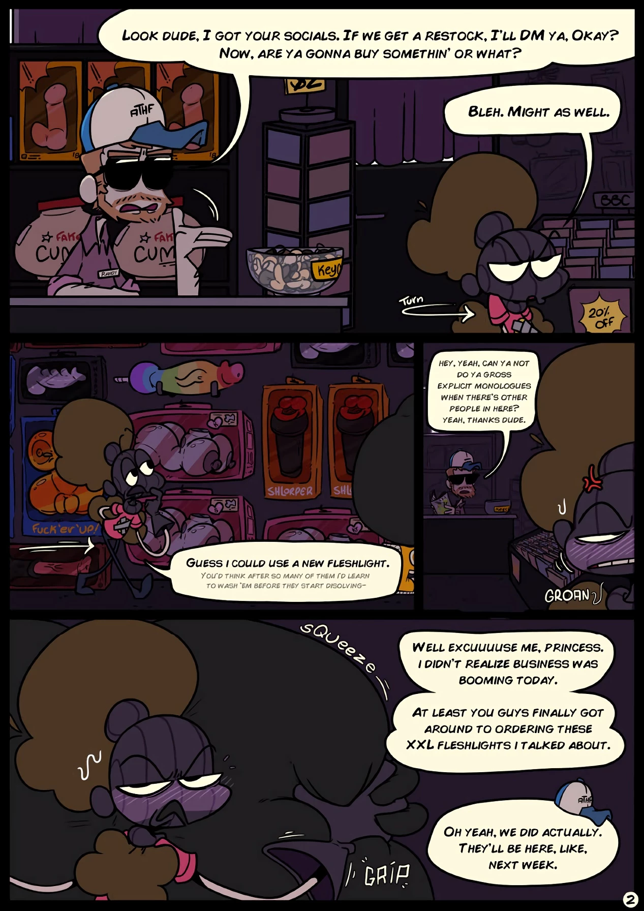 Slapsticky together. Strangers in the night porn comic picture 4