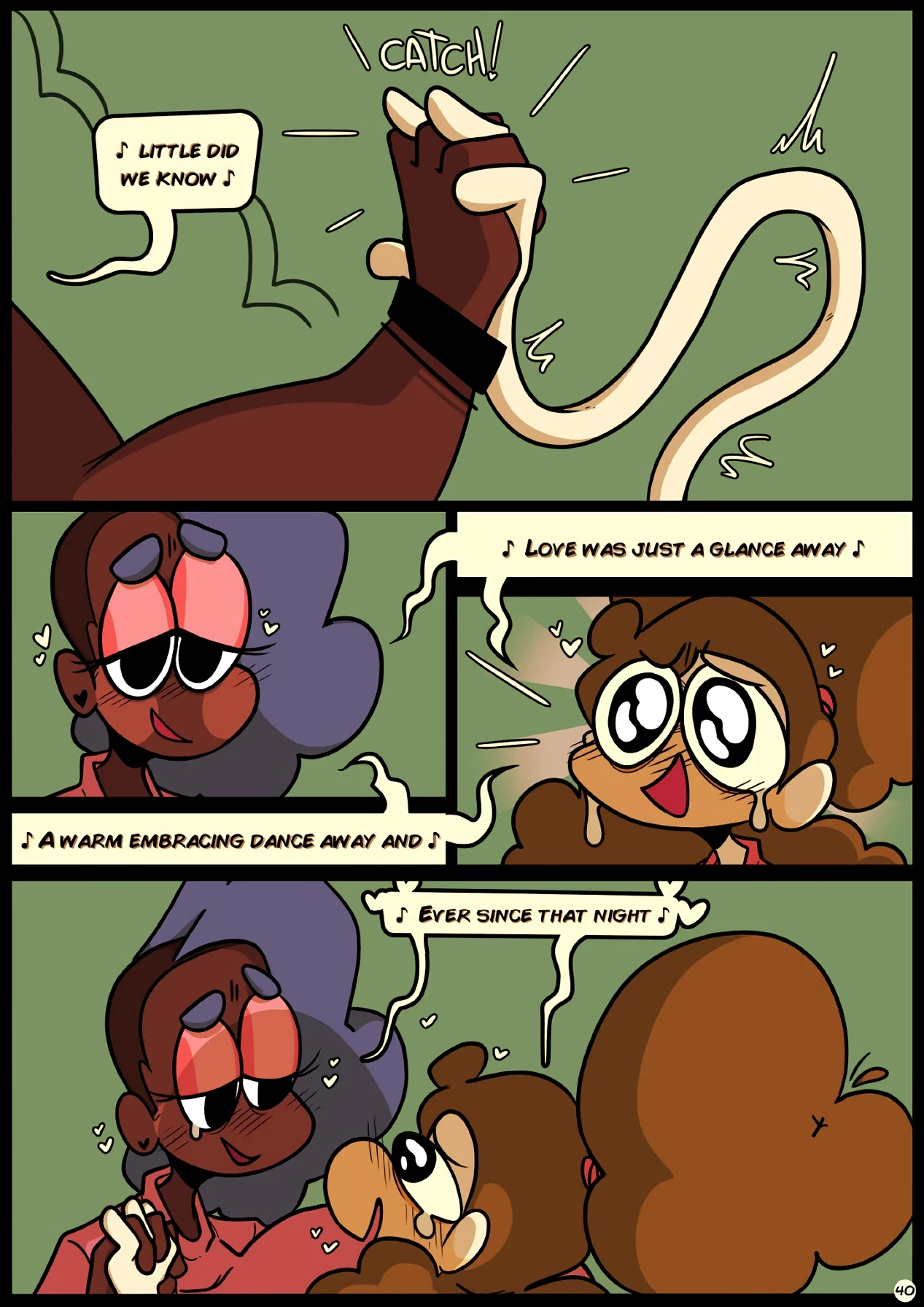 Slapsticky together. Strangers in the night porn comic picture 42