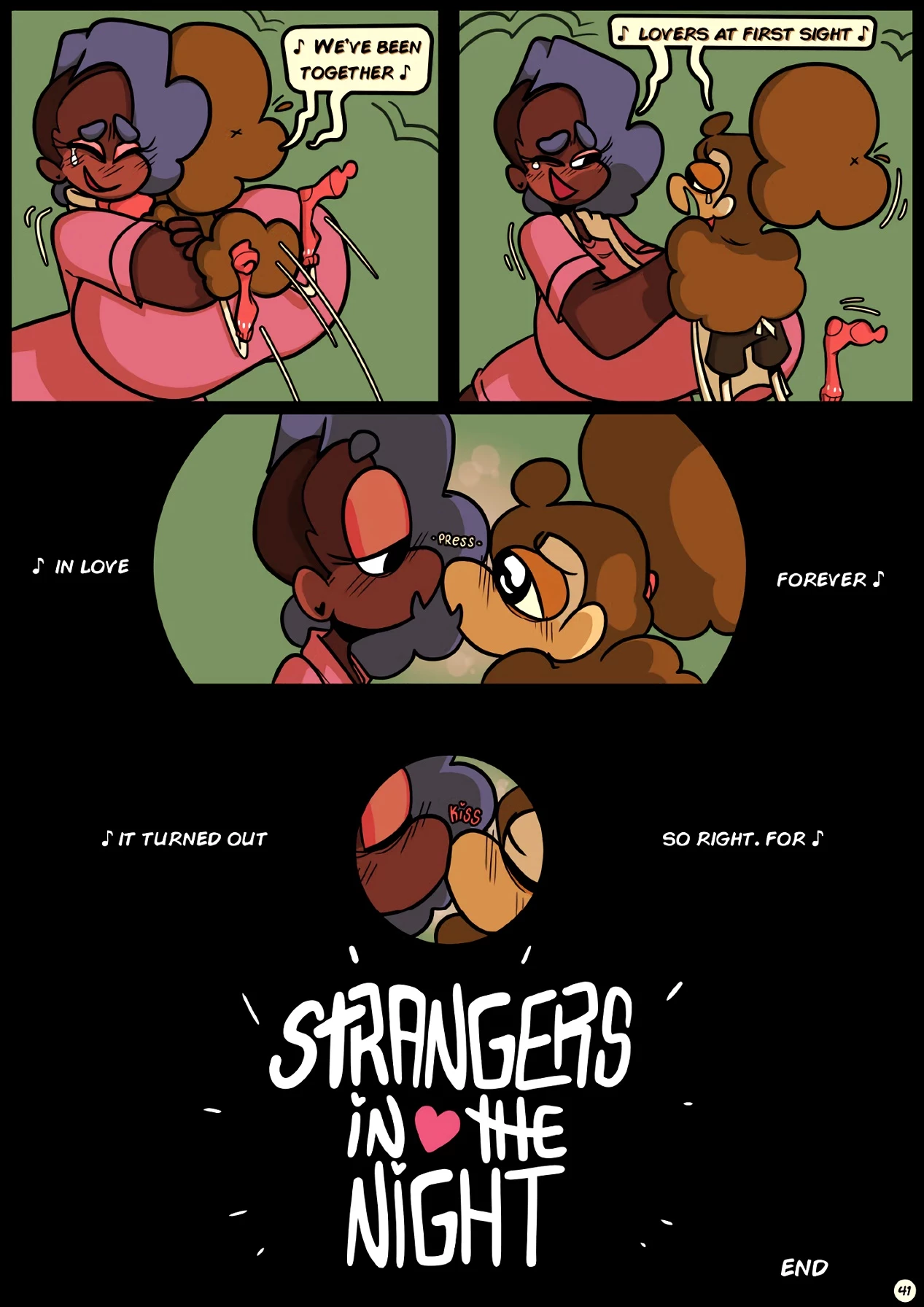 Slapsticky together. Strangers in the night porn comic picture 43