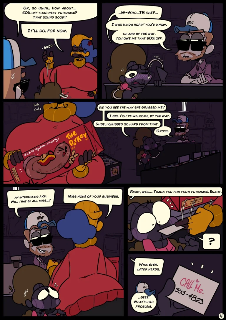 Slapsticky together. Strangers in the night porn comic picture 6