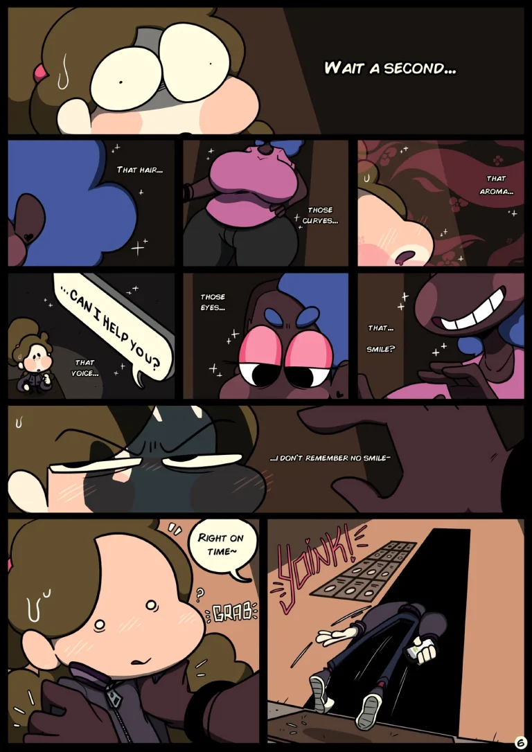 Slapsticky together. Strangers in the night porn comic picture 8