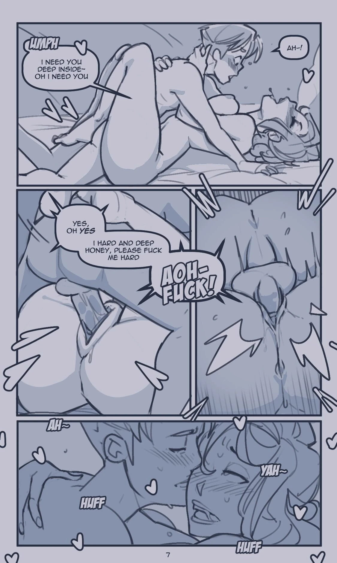 Sleeping Over porn comic picture 7