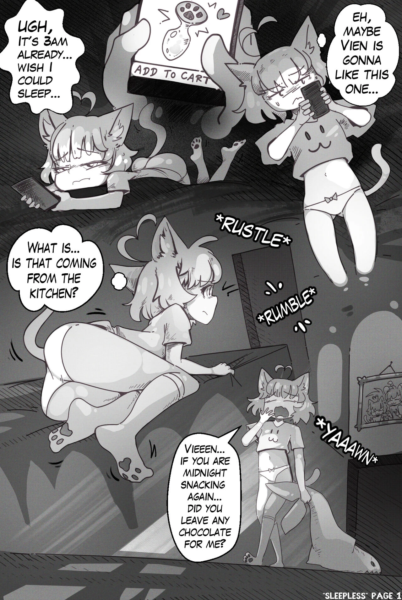 Sleepless porn comic picture 3