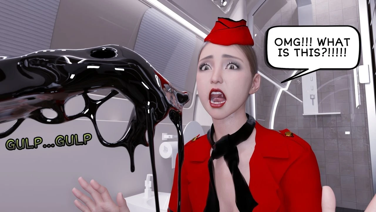 Slime On The Plane porn comic picture 23