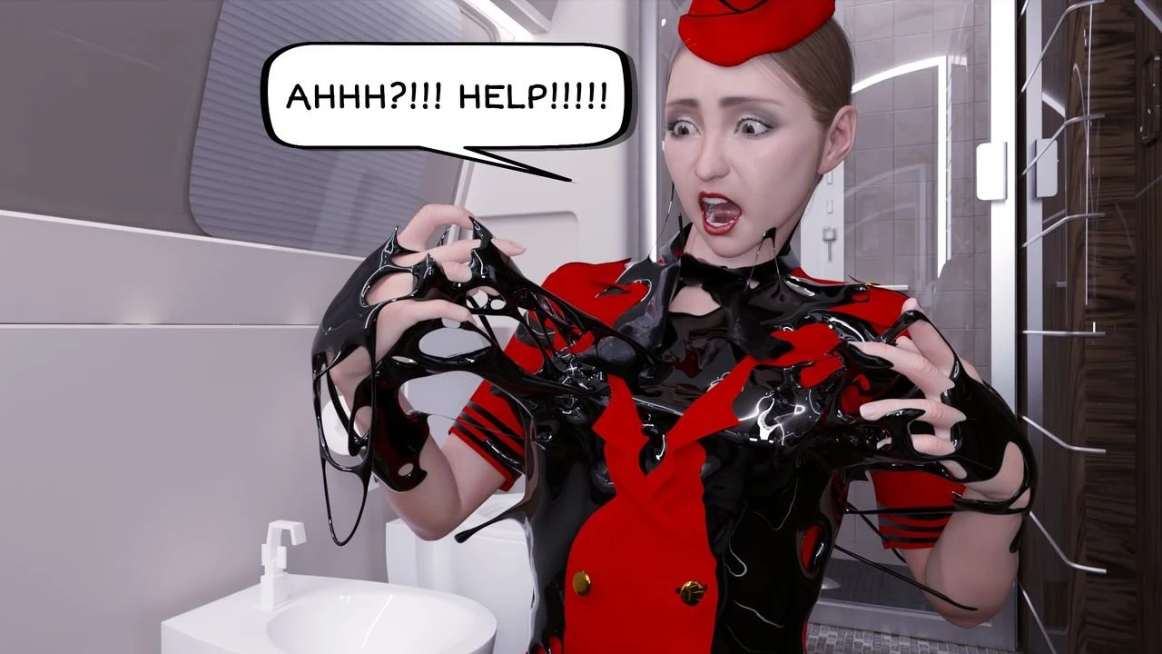 Slime On The Plane porn comic picture 24