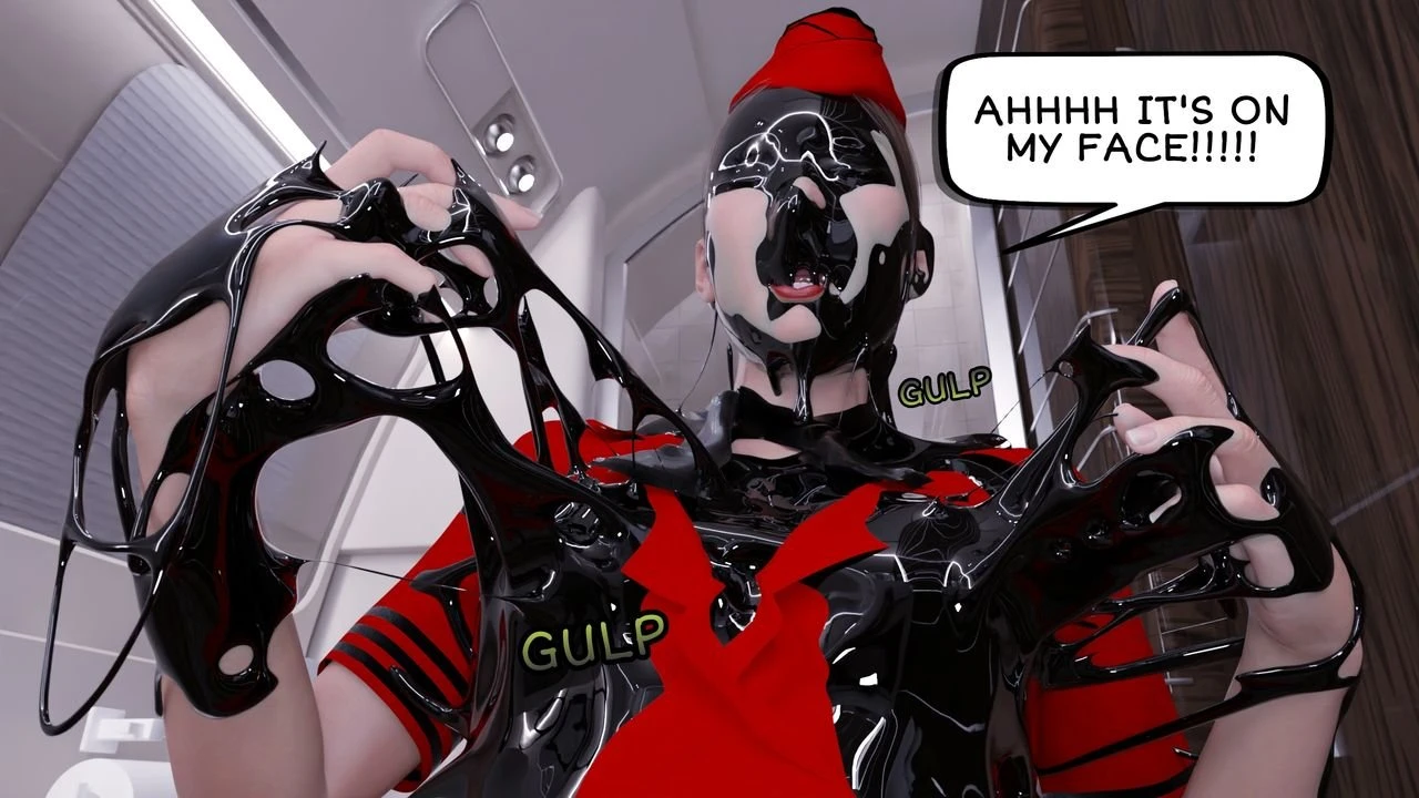 Slime On The Plane porn comic picture 25