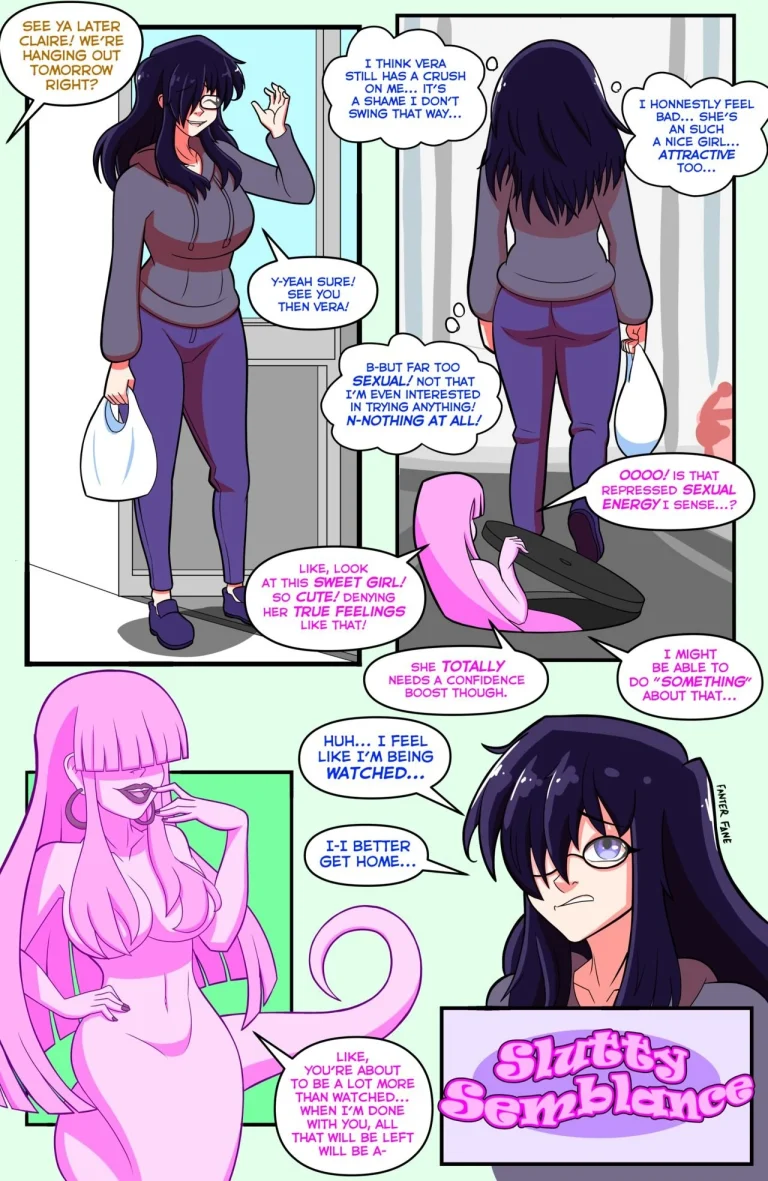 Slutty Semblance porn comic picture 1