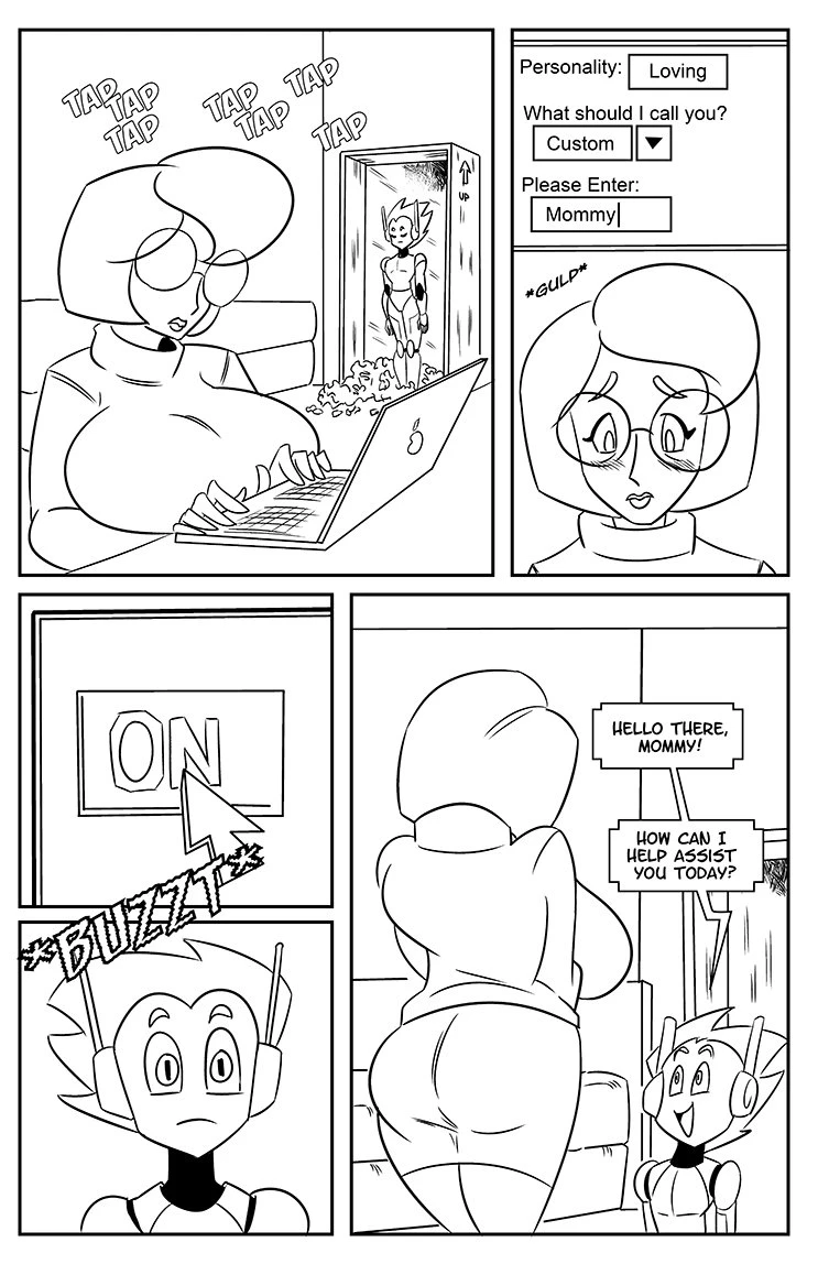 Smolbot porn comic picture 1