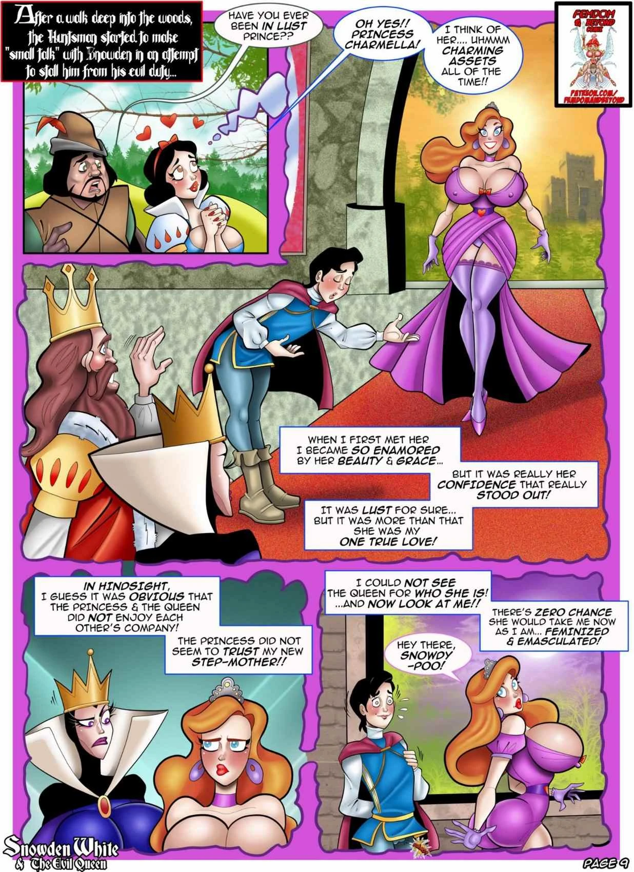 Snowden White And The Evil Queen porn comic picture 10
