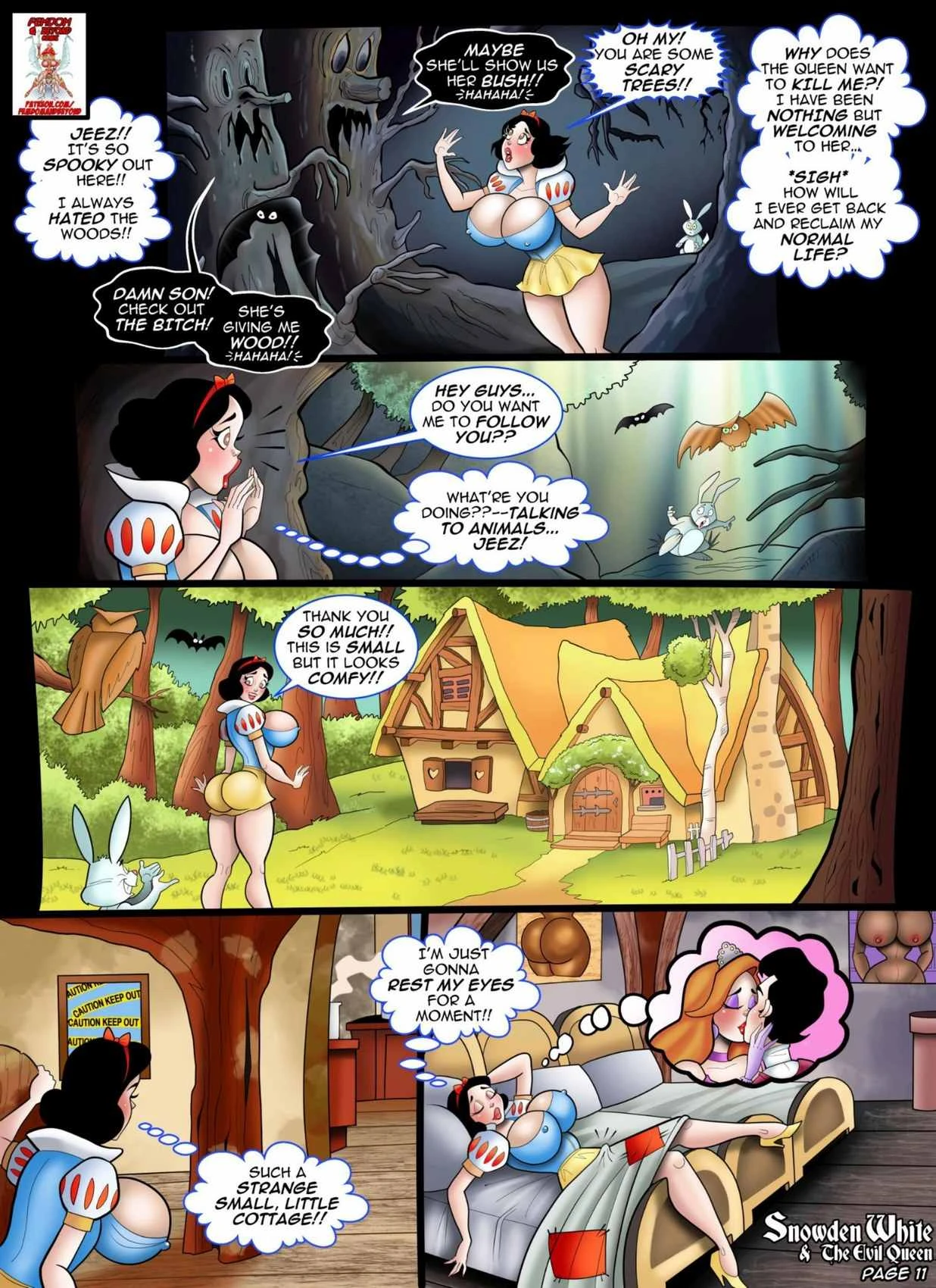 Snowden White And The Evil Queen porn comic picture 12