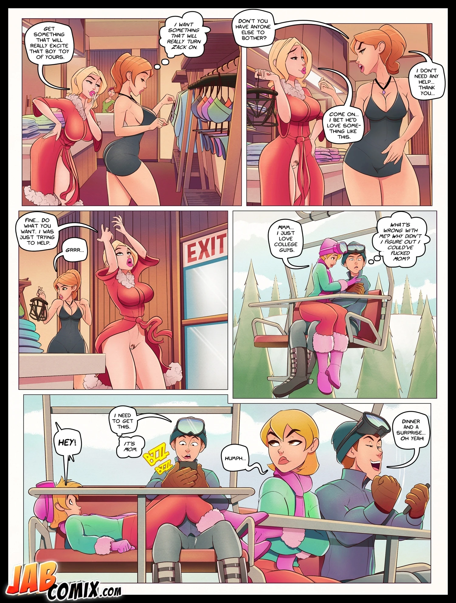 Snowed In 2 porn comic picture 9
