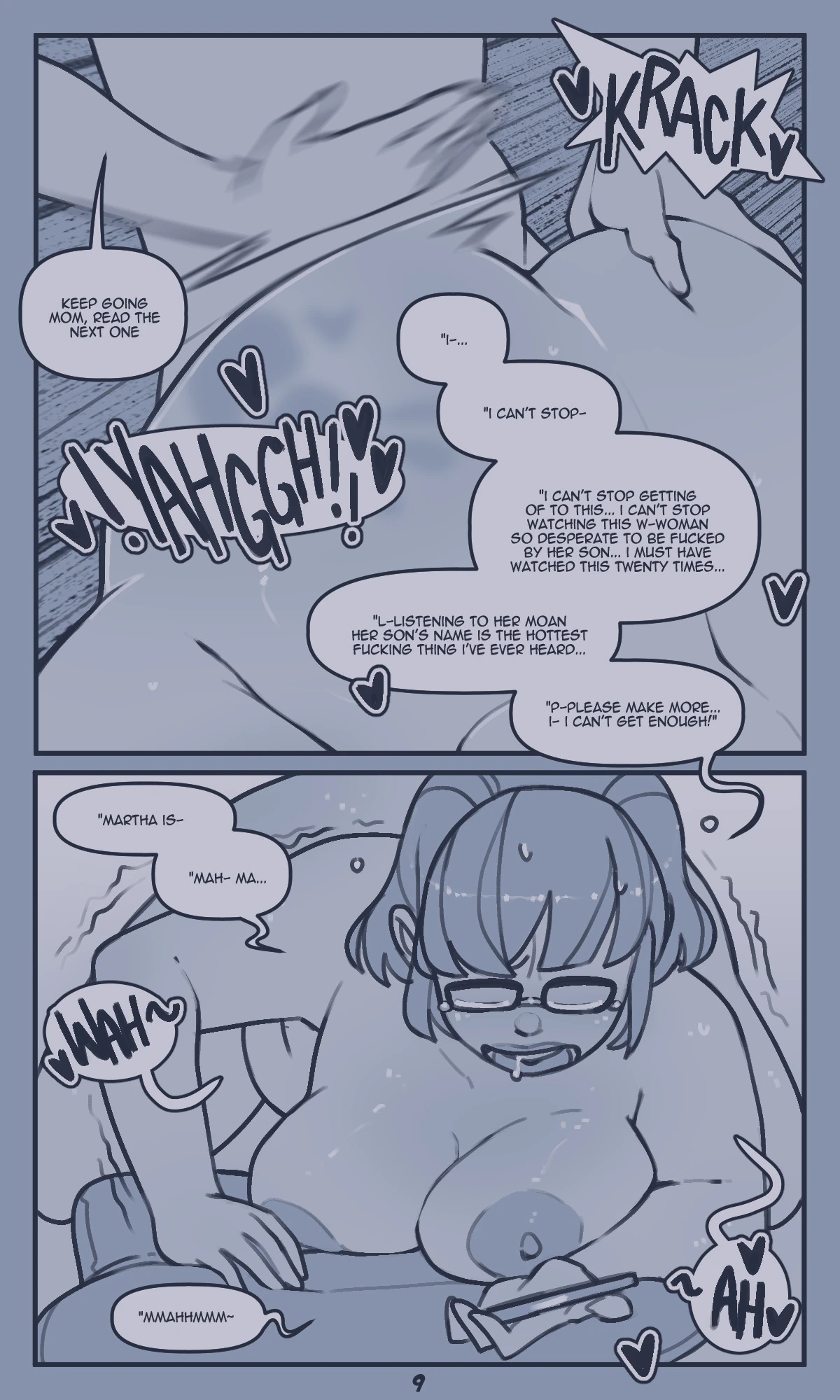 Son finds his mom online 2 porn comic picture 10