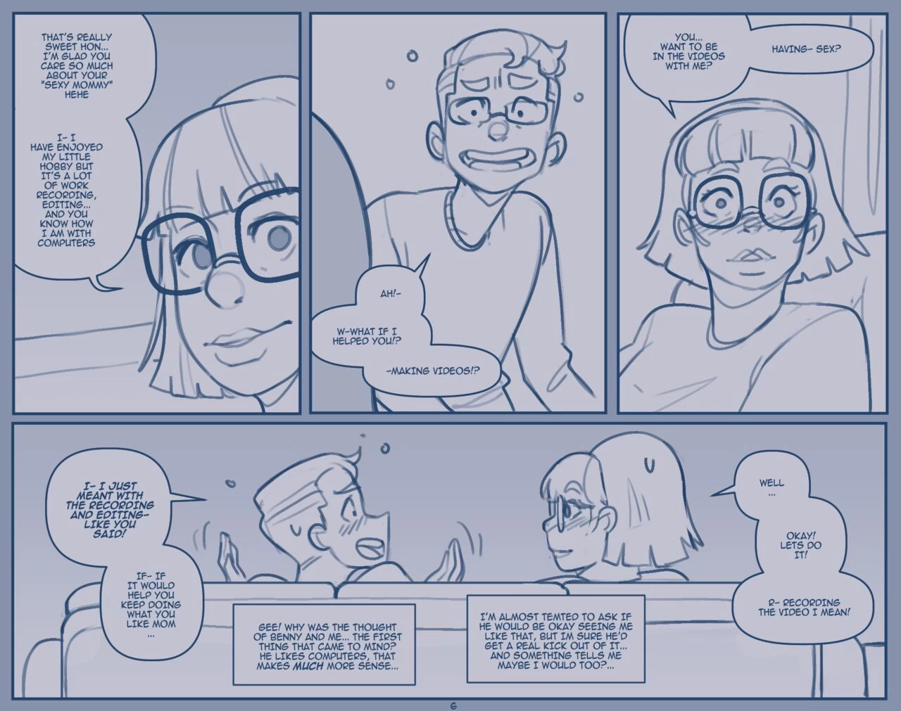 Son finds his mom online porn comic picture 10