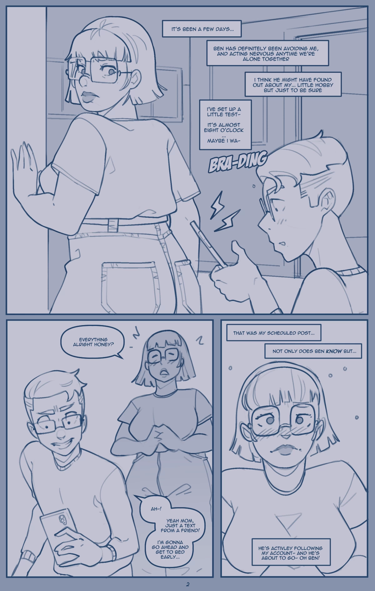 Son finds his mom online porn comic picture 6