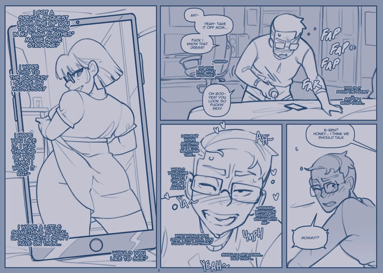 Son finds his mom online porn comic picture 7
