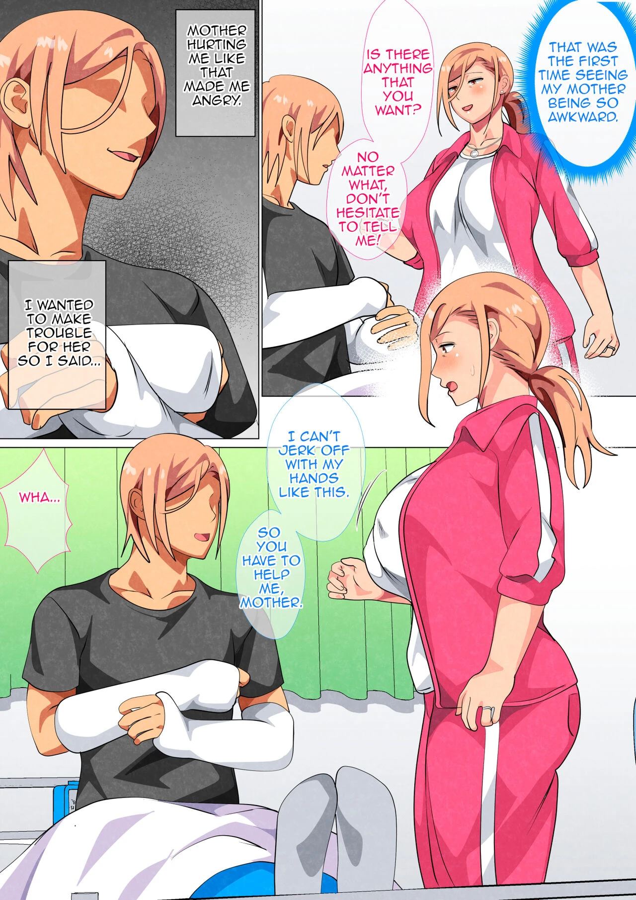 Son Found his Former Delinquent Mother's Weakness | Musuko ni Yowami o Nigirareta Motoyan no Haha porn comic picture 10