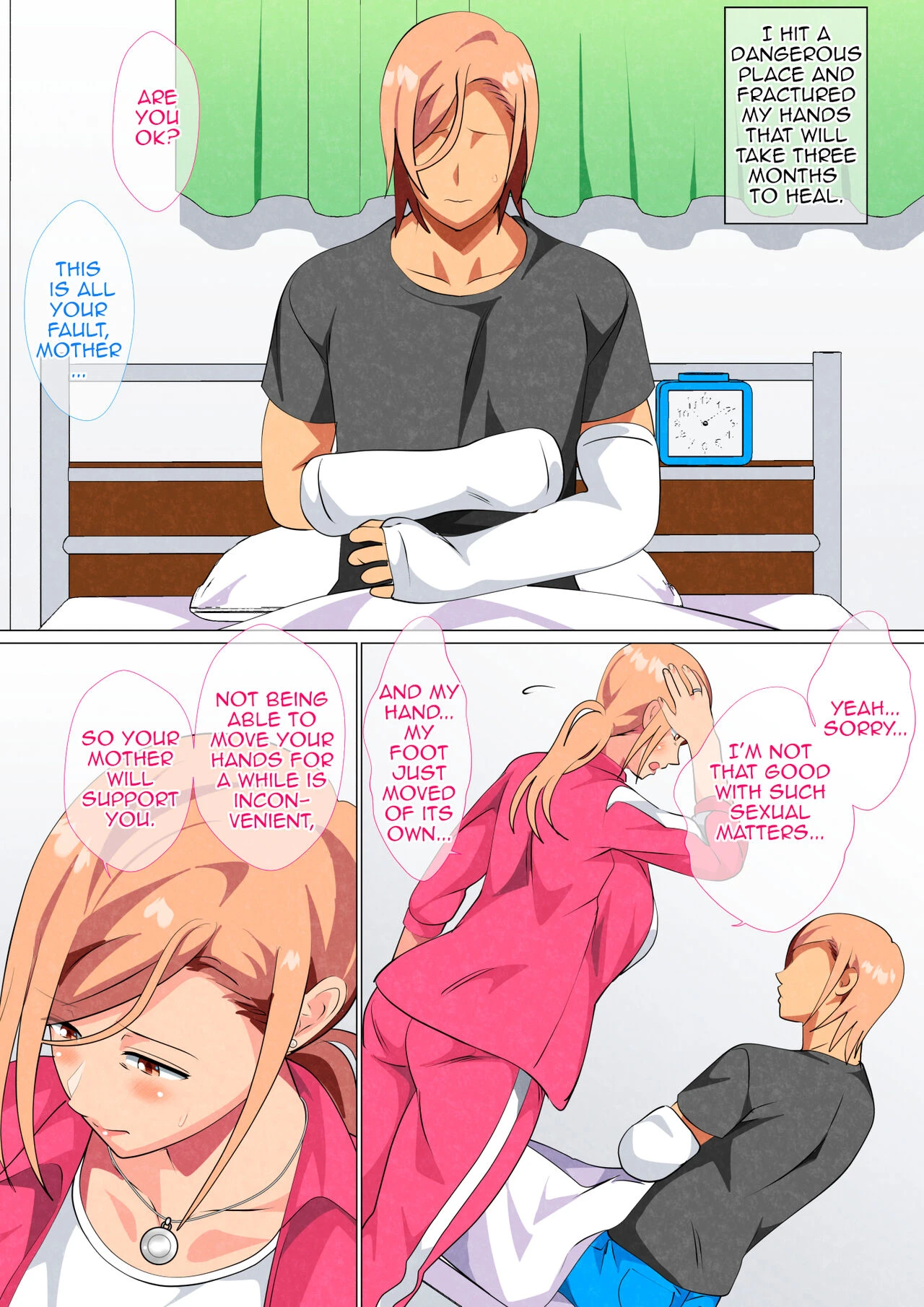Son Found his Former Delinquent Mother's Weakness | Musuko ni Yowami o Nigirareta Motoyan no Haha porn comic picture 9