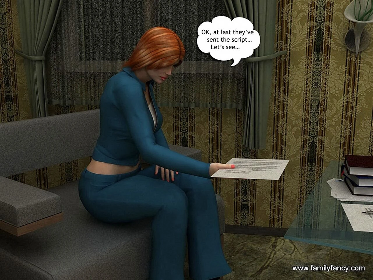 Son Helps Mom Relax porn comic picture 2