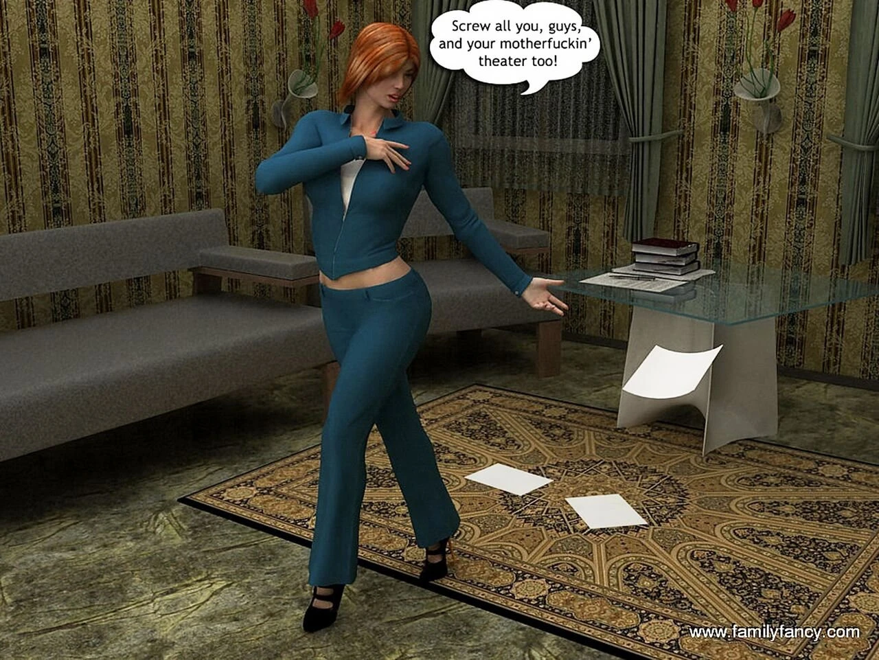 Son Helps Mom Relax porn comic picture 4