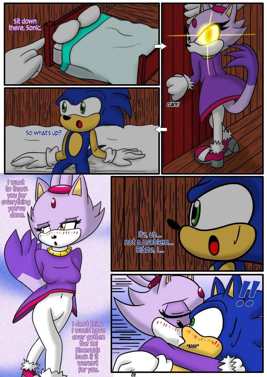 Sonic x Blaze porn comic picture 2