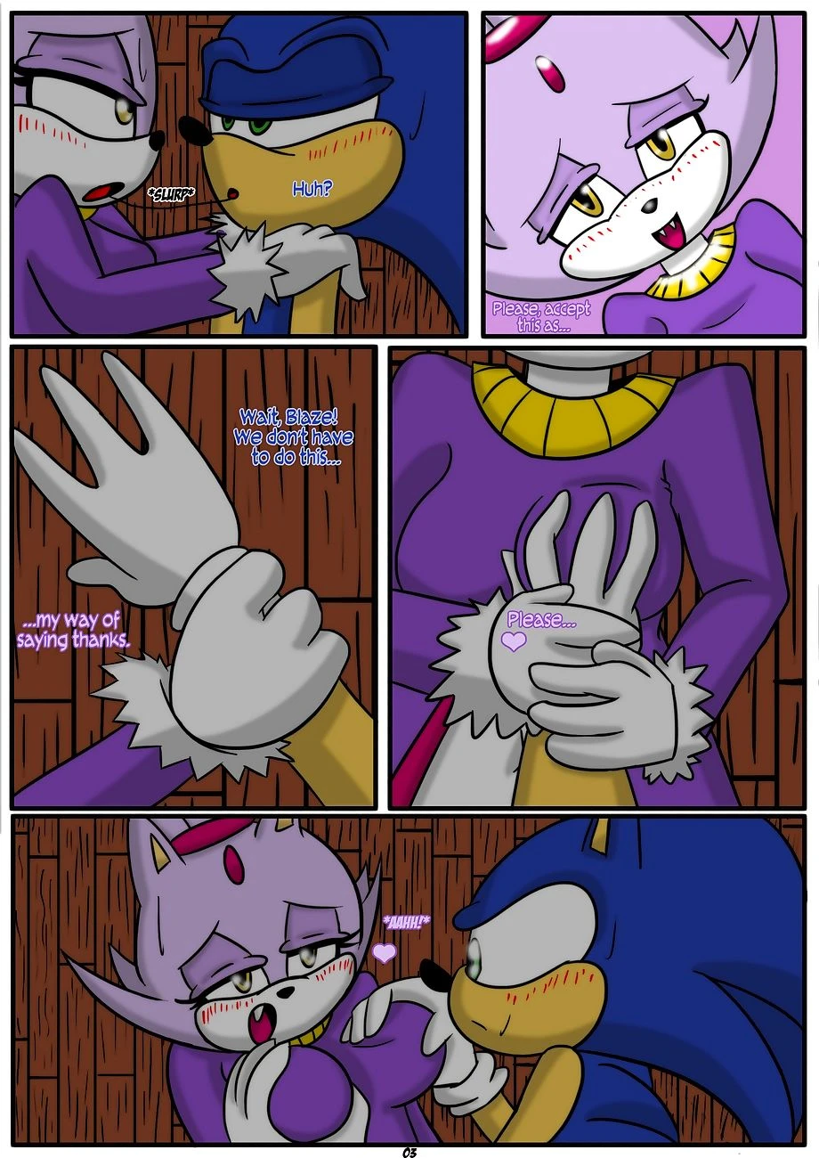 Sonic x Blaze porn comic picture 3