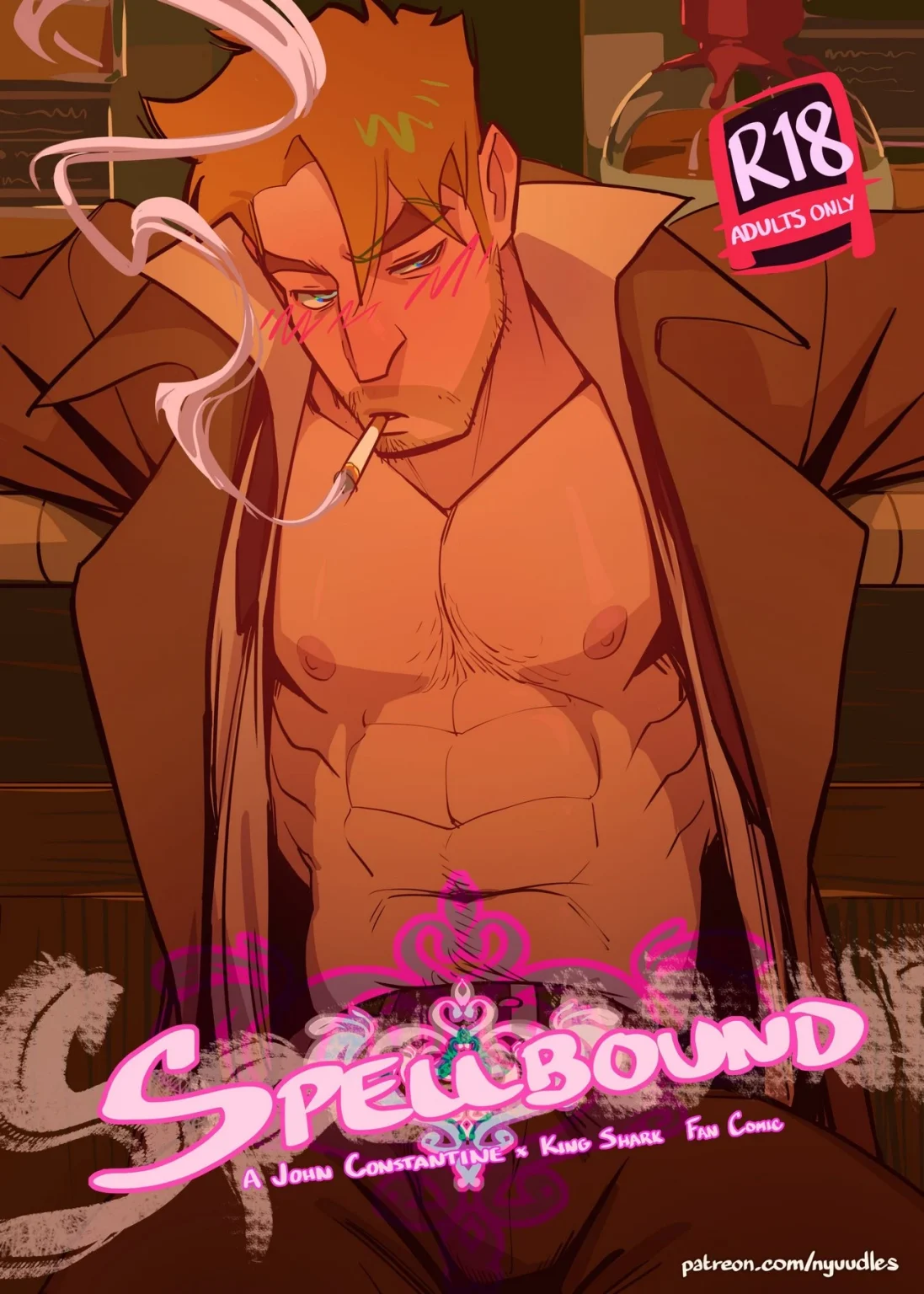Spellbound: A John Constantine x King Shark porn comic picture 1