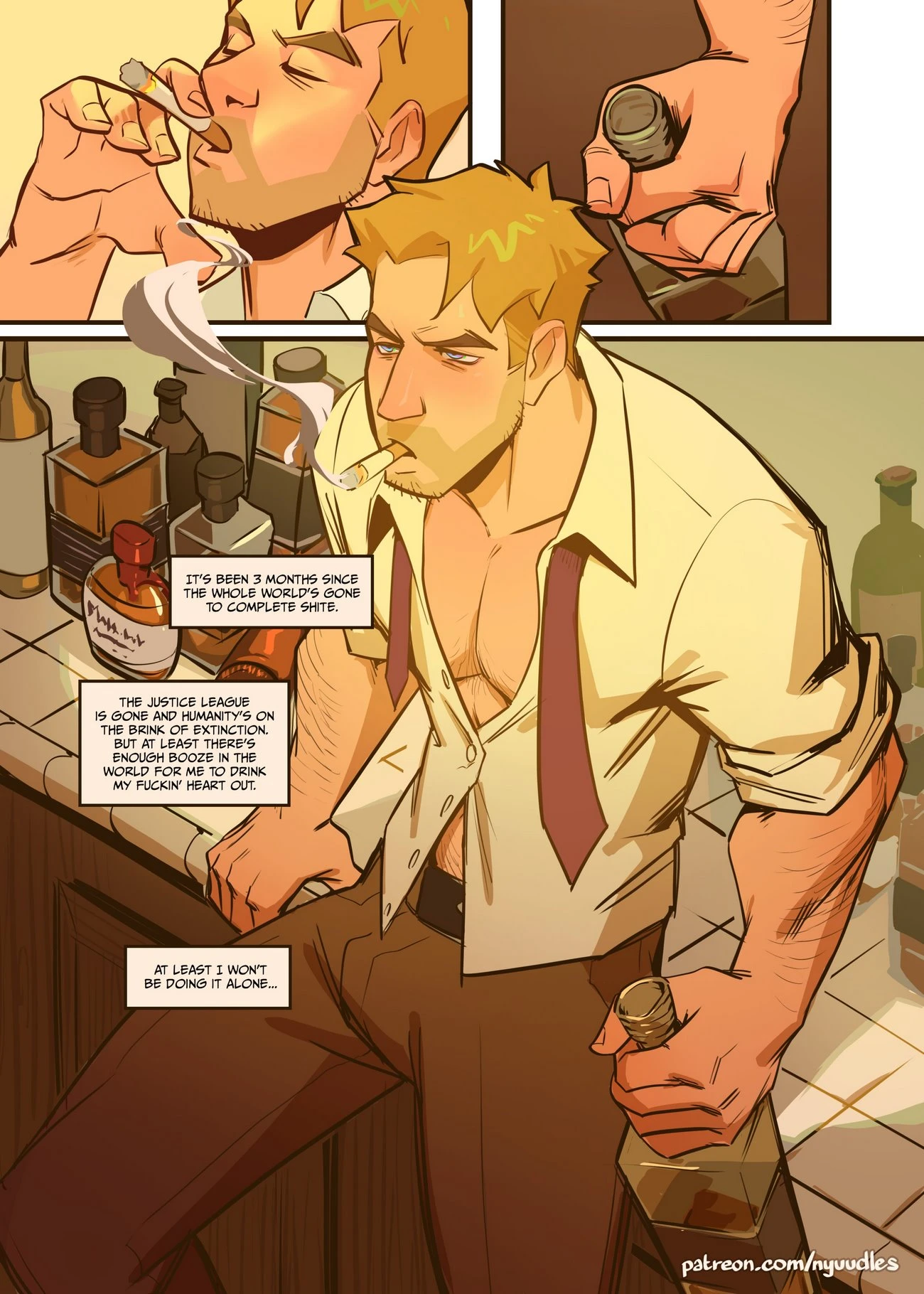 Spellbound: A John Constantine x King Shark porn comic picture 3