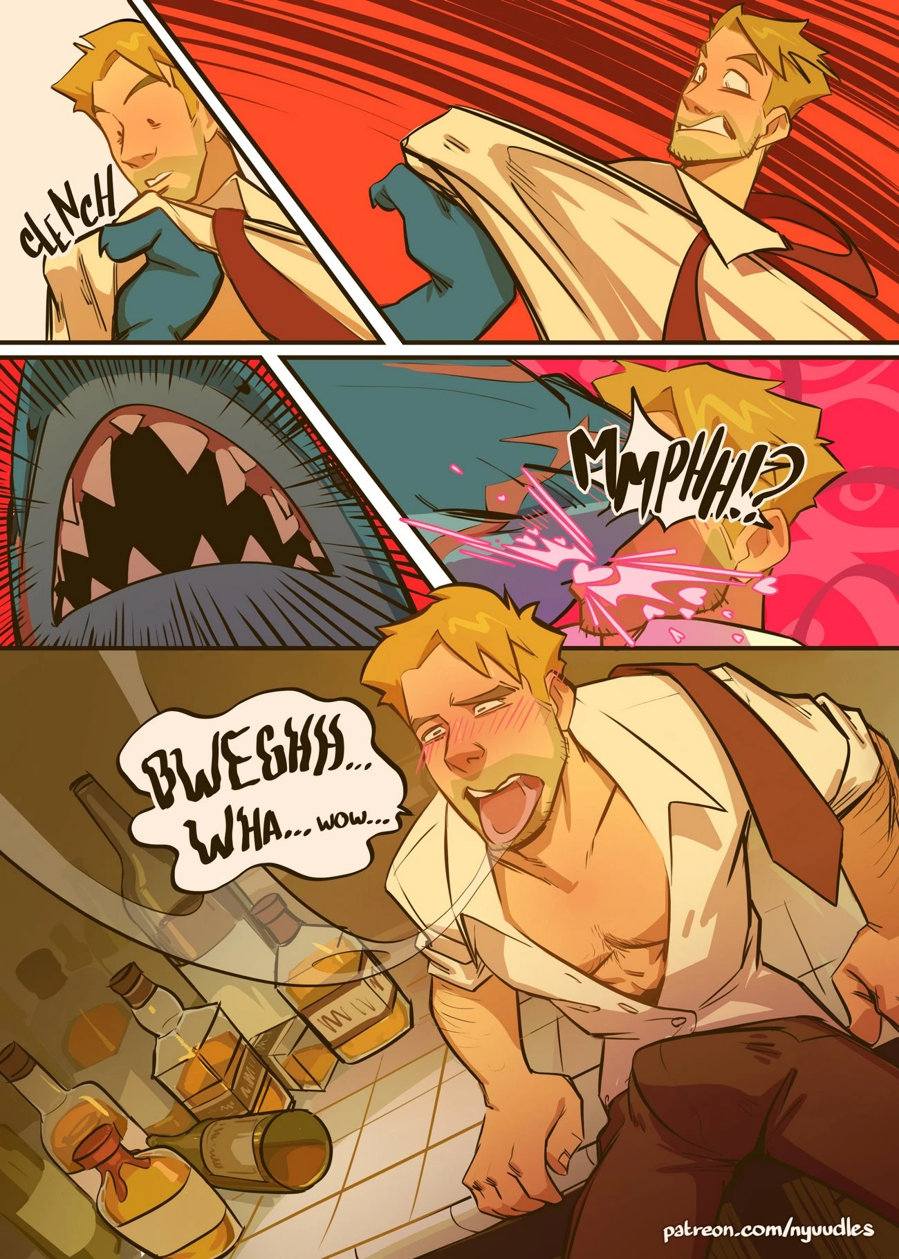 Spellbound: A John Constantine x King Shark porn comic picture 7