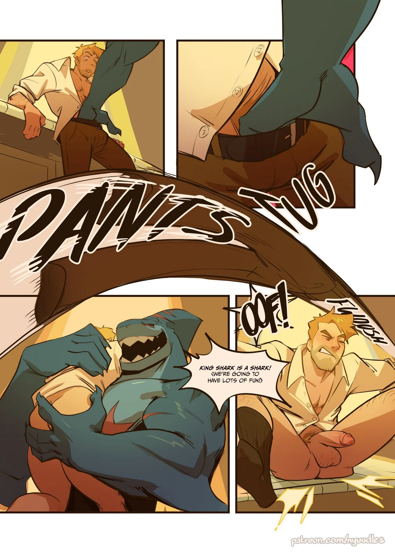 Spellbound: A John Constantine x King Shark porn comic picture 8
